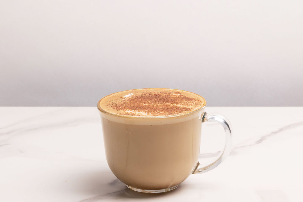 A cappuccino with cinnamon dust at Sage