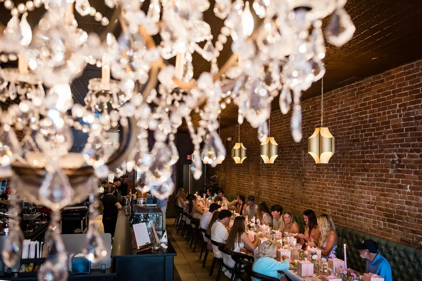 Guests gathered for a private event at Sage