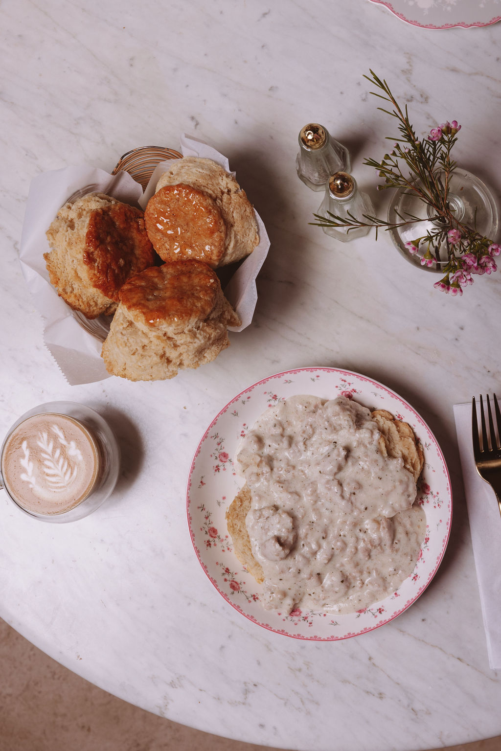 A brunch spread on the patio at Sage